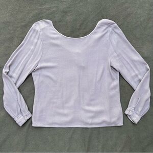 Sage Green Long Sleeve with Buttons and Tie on the Back